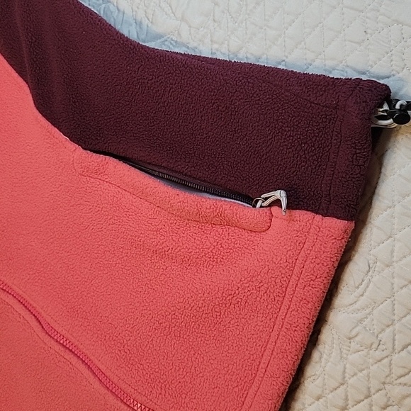 The North Face Berry Pink Red Fleece Full Zip Sweater Jacket Women's L - Picture 7 of 10